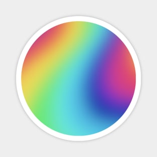 Bright Colorful Blurry Design Magnet